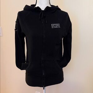 Victoria's Secret Black Zip-Up Hoodie